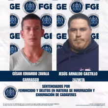 César Eduardo Zavala Carrasco, alias “El Palomo”, y Jesús Arnaldo Castillo Zazueta, alias “El Bélico”